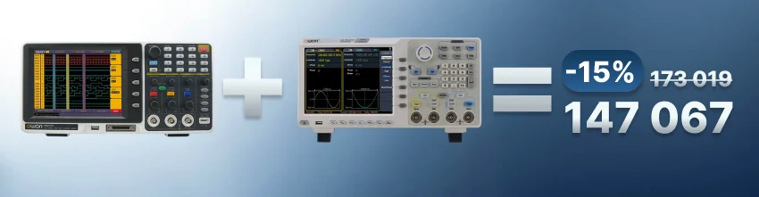 OWON XDG3202 и OWON MSO7102T