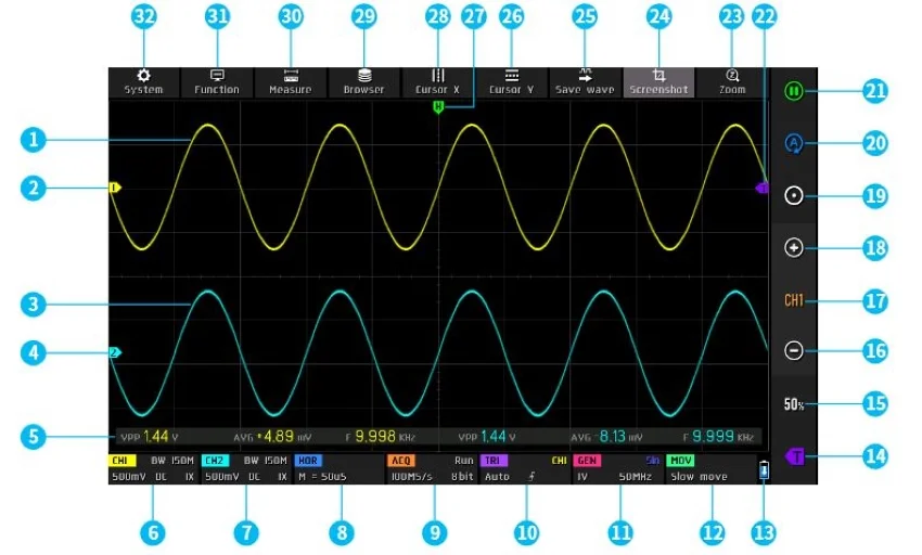 заказать осциллограф FNIRSI DPOS350P в магазине Суперайс