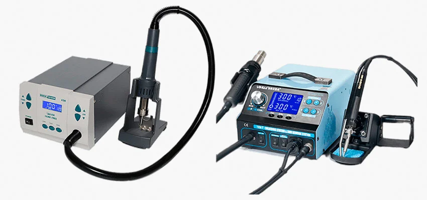 Термовоздушная станция с блоком температуры