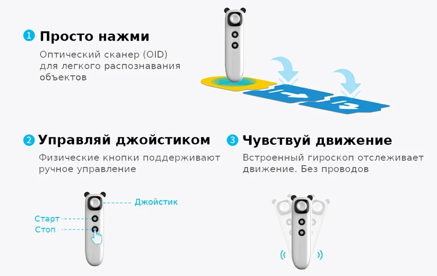 Робот mtiny управляется с помощью джойстика
