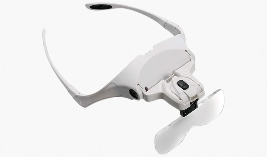 Очки со встроенной лупой