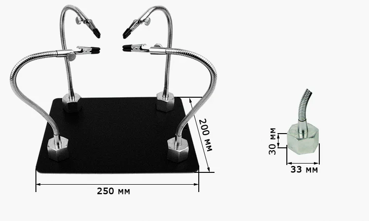 Размеры основания держателя TFC480