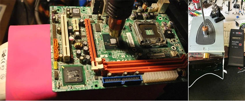 Пример замены чипа в BGA корпусе