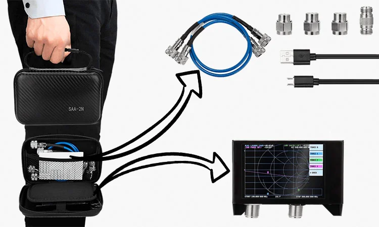 купите векторный анализатор NanoVNA V2 SAA2N с доставкой купить анализатор nanovna v2 в Суперайс