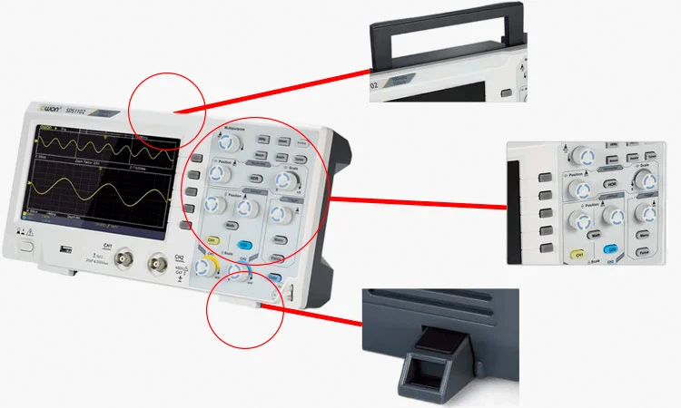 USB осциллограф owon sds1102 owon sds1102 осциллограф