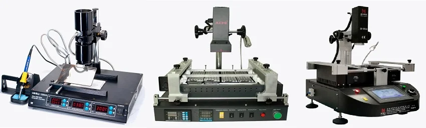 Паяльные станции YIHUA-1000A, ACHI IR-PRO-SC и Dinghua DH-5830