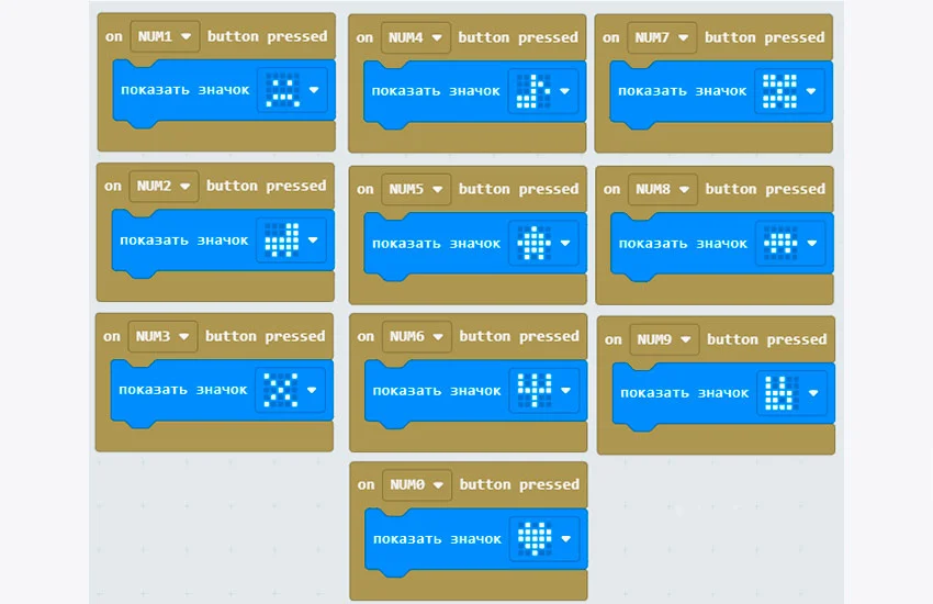 Программирование индикации светодиодной матрицы