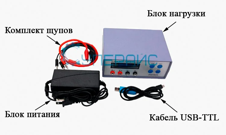 Комплектация электронной нагрузки ZKETECH EBC-A05+