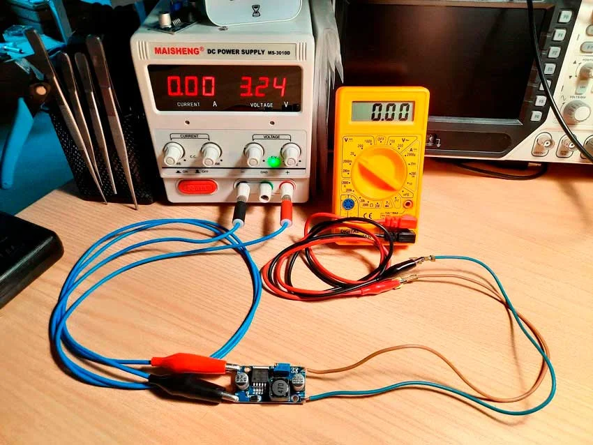 Резистор и вольтметр тест преобразователь