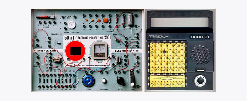 Первые электронные конструкторы