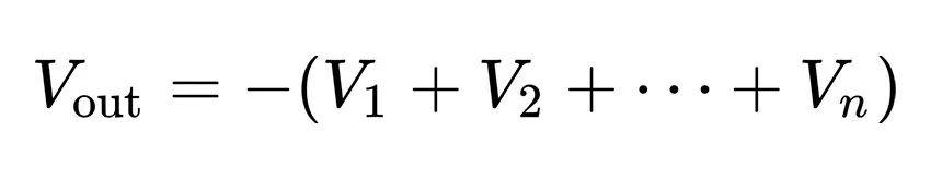 работа операционного усилителя