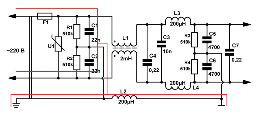 блок питания осциллографа схема