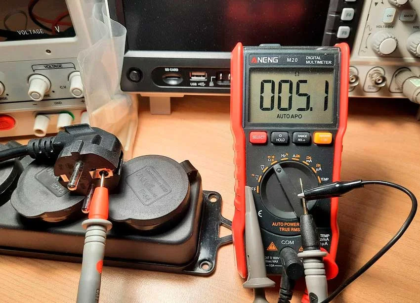 измерение сопротивления мультиметром