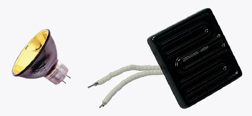 Лампа и нагреватель