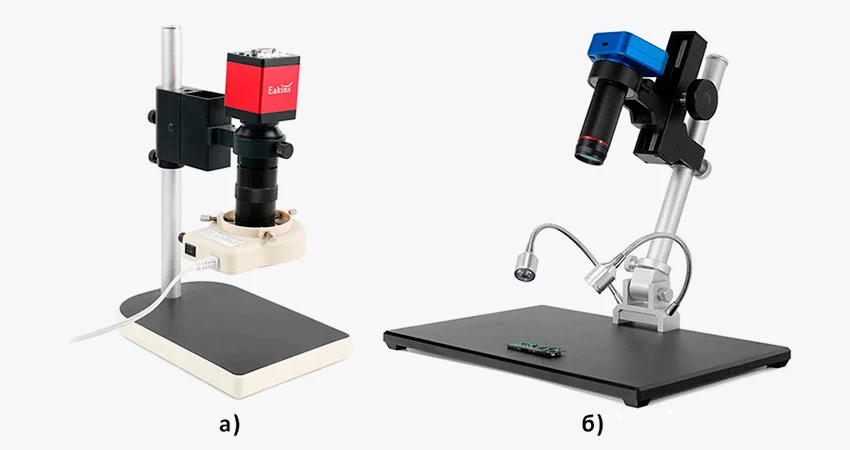 Пример штативов для промышленных микроскопов