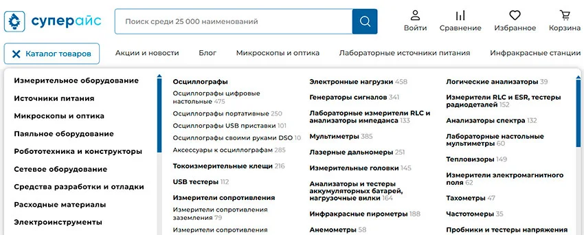 купить мультиметр в магазине Суперайс