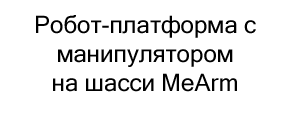 купить робота с манипулятором на шасси MeArm в Суперайс