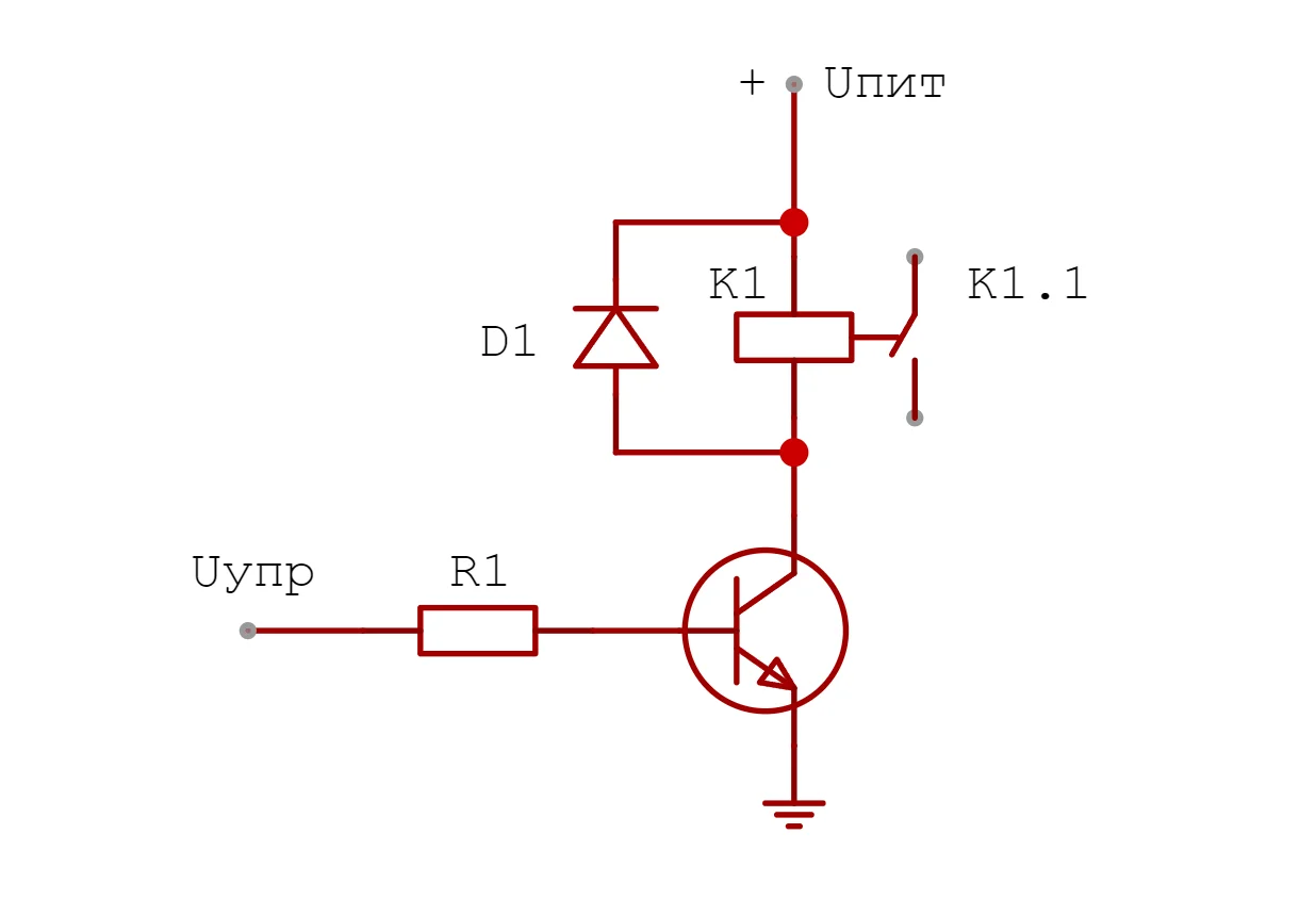 ключ на биполярном транзисторе