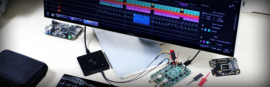 Иллюстрация работы анализатора логических сигналов DreamSourceLab DSLogic U2Basic