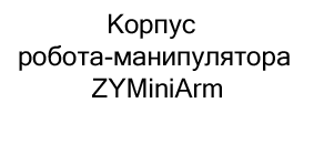 Корпус робота-манипулятора ZYMiniArm купить в суперайс
