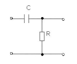 Схема входной цепи осциллографа