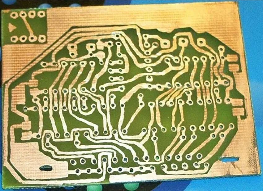 Плата развернутая вручную
