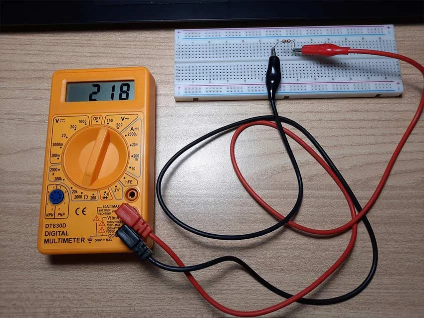 измерение сопротивлений резисторов