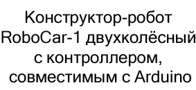 Образовательный конструктор RoboCar-1 двухколёсный в подарок на новый год купить в Суперайс