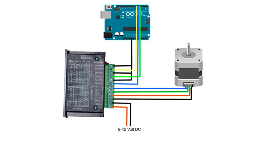 подключение шагового двигателя к ардуино