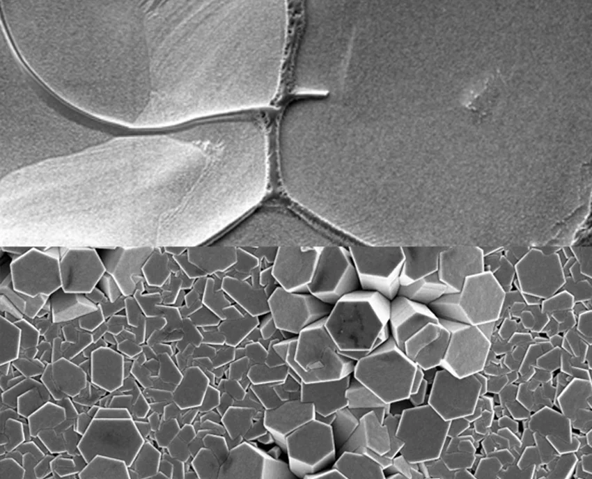 Сталь и цинк под микроскопом металлографический микроскоп в Суперайс