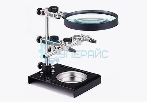 Держатель третья рука с лупой