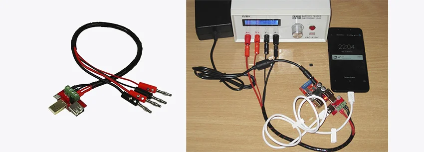Четырехпроводной способ подключения электронной USB нагрузки
