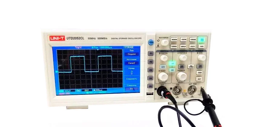 Горизонтальная развертка UNI-T UTD2052CL осциллограф двухканальный