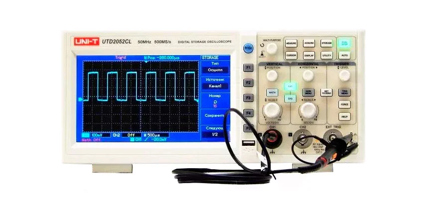 Цифровой осцилограф UNI-T UTD2052CL осциллограф цифровой двухканальный