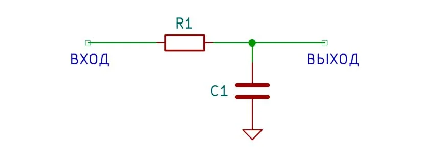 rc цепь схема