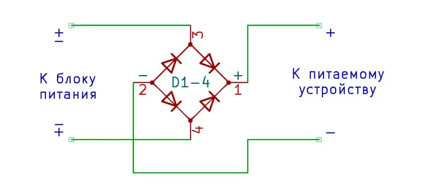 переполюсовка защита
