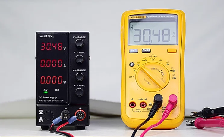 блок питания с мультиметром