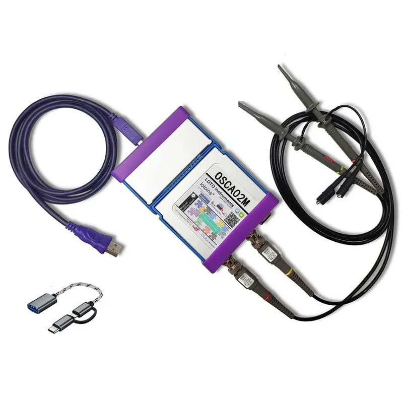 USB осциллограф-приставка LOTO OSCA02M с комплектом