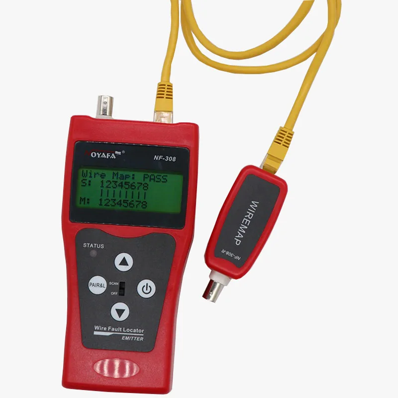 Сетевой тестер NF-308 с калибровкой длины кабельный тестер Noyafa NF-308