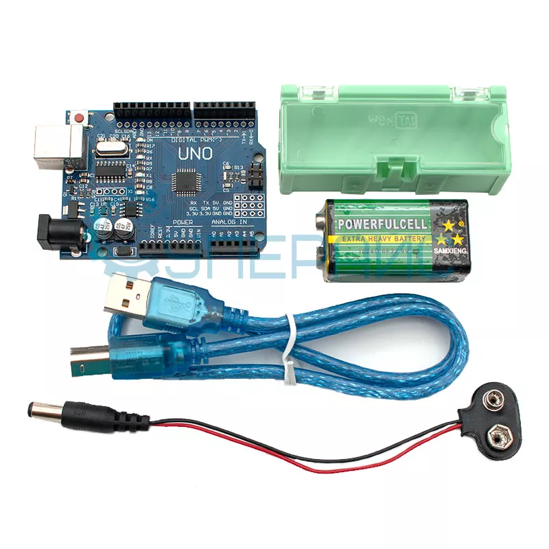 Стартовый набор UNO R3 Starter Kit с контроллером, совместимым со средой Arduino, и 7 уроками Стартовый набор UNO R3 Starter Kit с контроллером, совместимым со средой Arduino, и 7 уроками