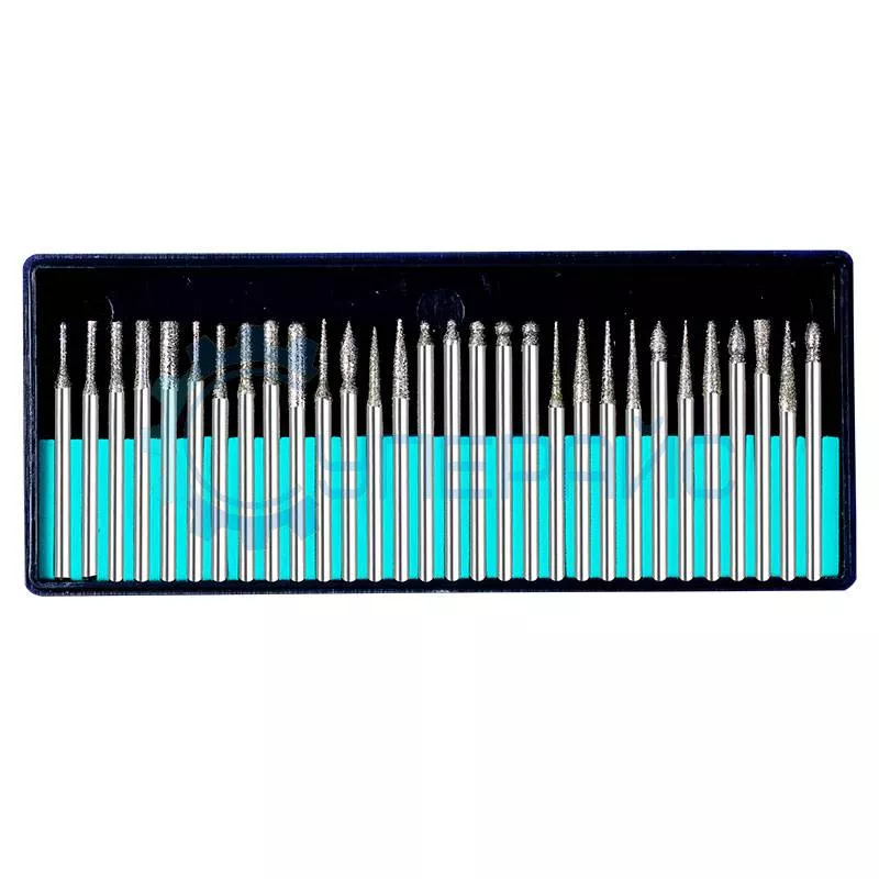 Боры алмазные HiLDA, набор 30 шт