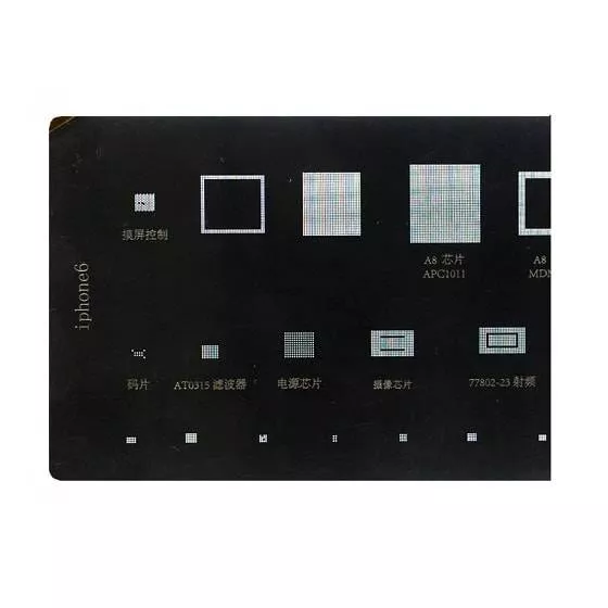 BGA-трафарет для мобильного телефона Apple iPhone 6, 29 in 1