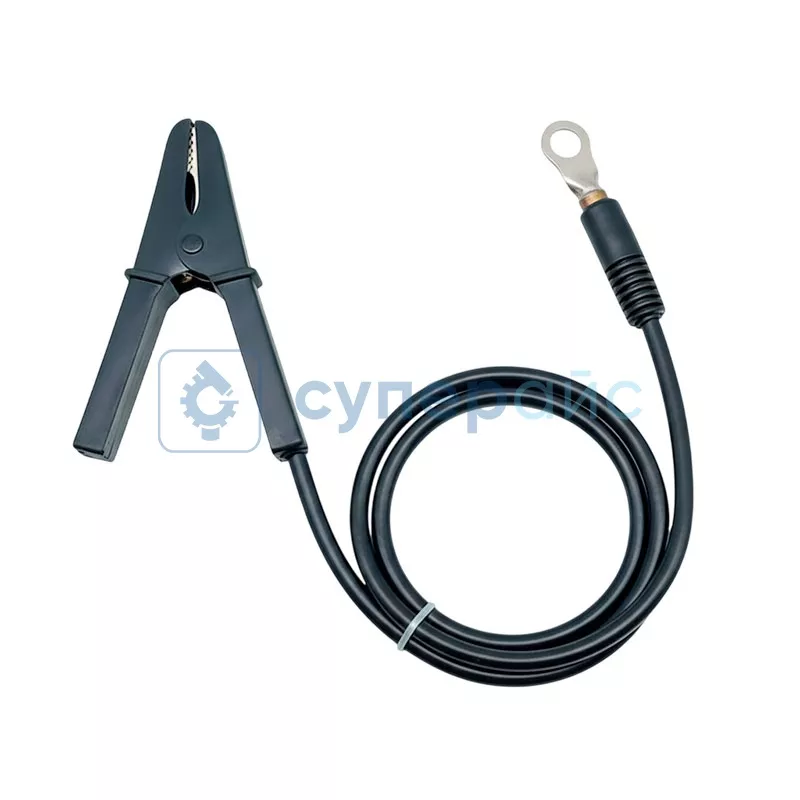 Провод с кольцевой клеммой 10мм/6мм/1 метр, чёрный