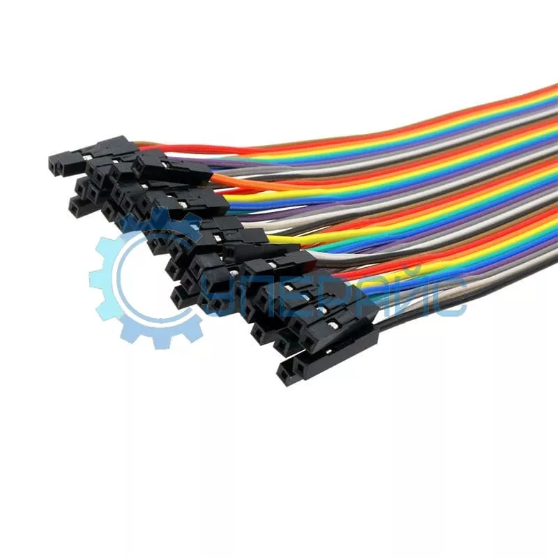 Набор соединительных проводов F/F «мама-мама» (21 см, 40 шт)