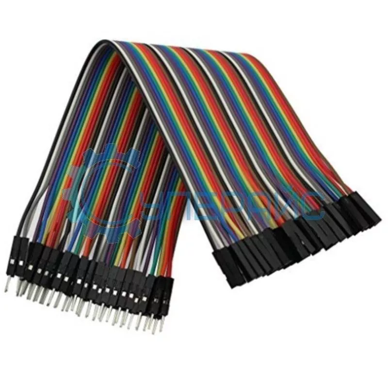 Набор соединительных проводов M/F «папа-мама» (21 см, 40 шт)