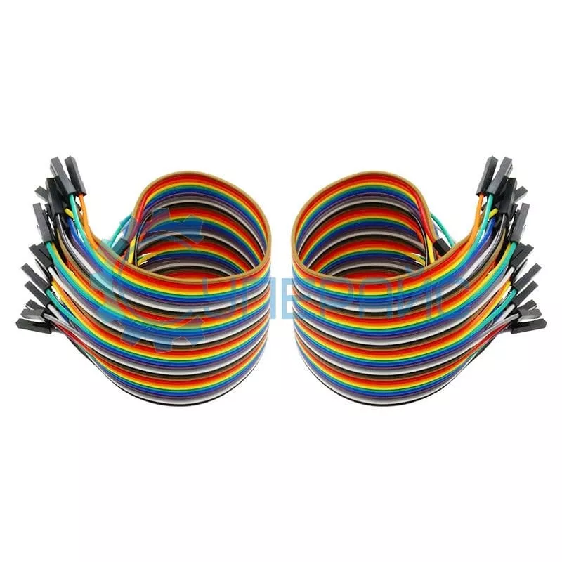 Набор соединительных проводов F/F «мама-мама» (21 см, 40 шт)