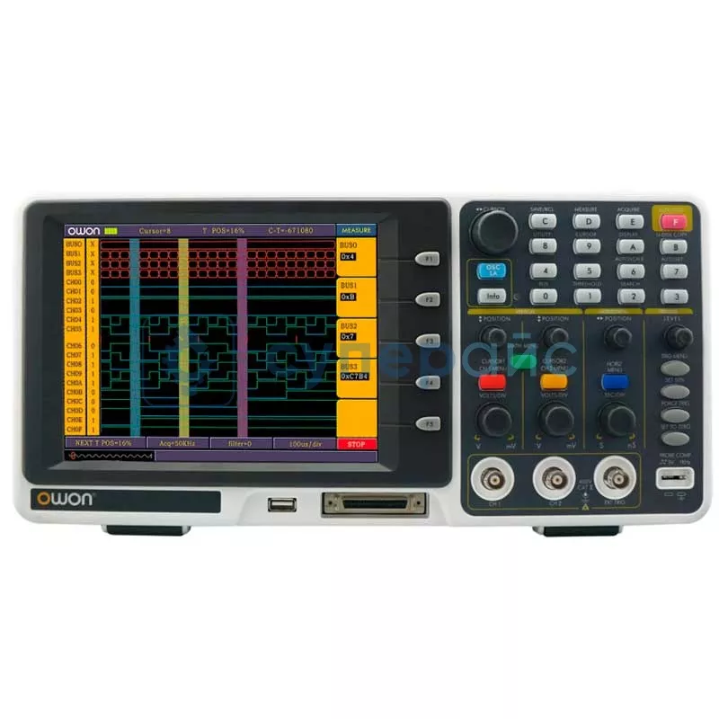 Осциллограф двухканальный смешанных сигналов OWON MSO8102T (2 канала, 100 МГц)