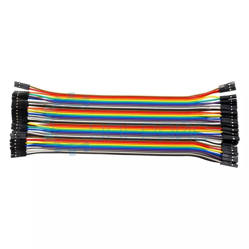 Набор соединительных проводов F/F «мама-мама» (30 см, 40 шт)