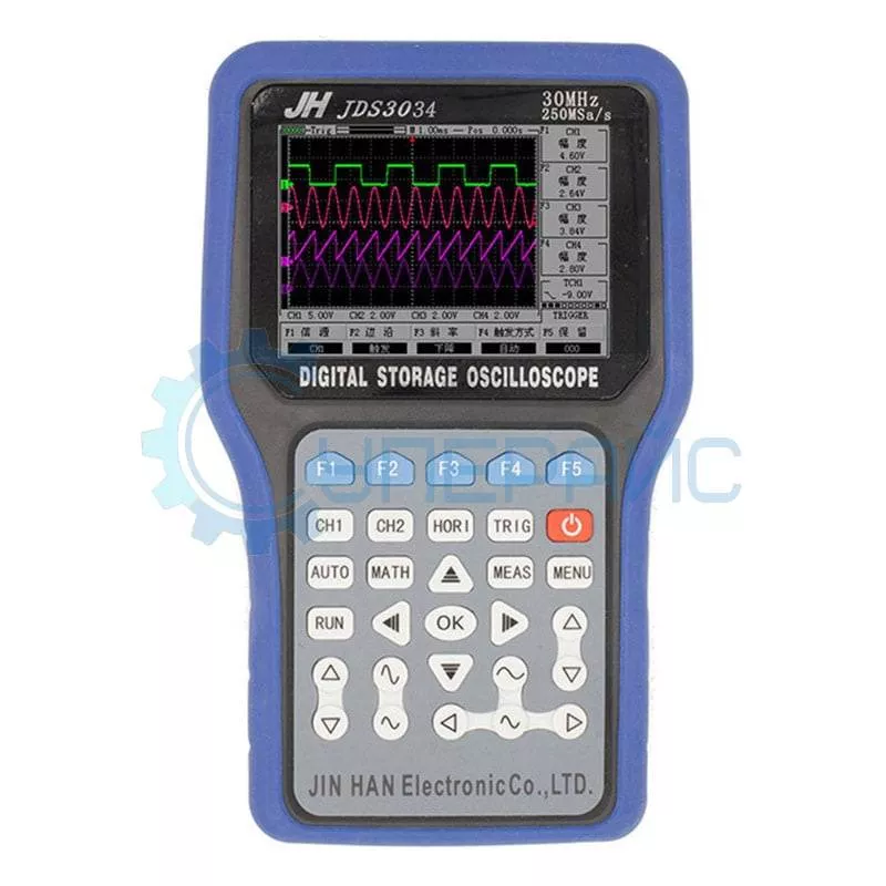 Цифровой портативный осциллограф JINHAN JDS3034 3 в 1 (4 канала, 30 МГц)