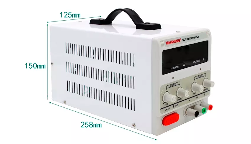Габариты блока питания MAISHENG MS1510DS Источник питания 16 В